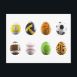 sports easter eggs holiday postcard<br><div class="desc">"sports easter eggs", "soccer easter eggs", "basketball easter eggs", "volleyball easter eggs", "tennis easter eggs", "football easter eggs", "athletic easter eggs", "baseball easter eggs""snooker easter eggs""softball easter eggs"


, , , , pool easter eggs, easter eggs, easter, 
soccer, basketball, volleyball, tennis, football, softball, baseball, tennis, snooker, pool</div>