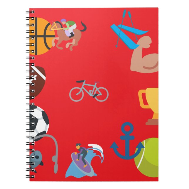 sports emoji notebook (Front)
