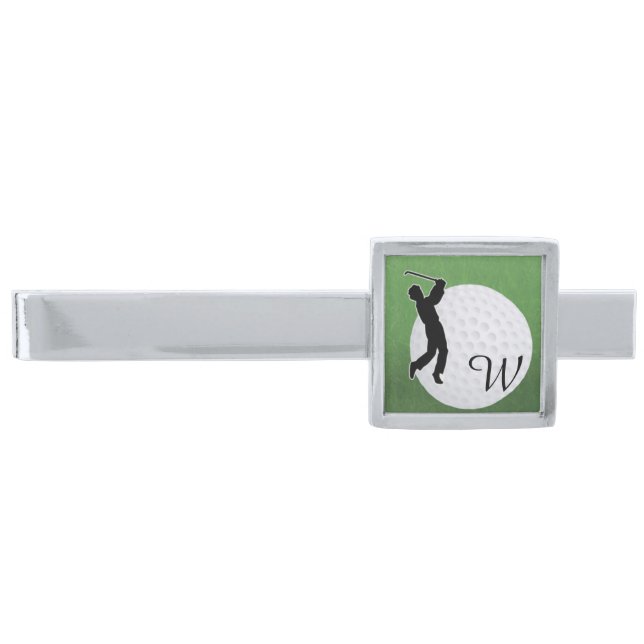 Sports Emphasis Golf monogram Tie Bar (Front)
