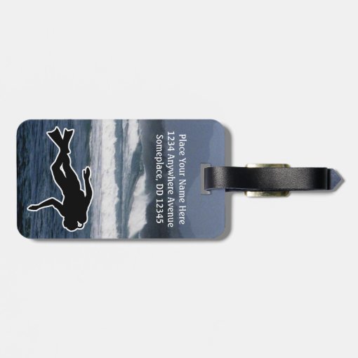 Sports Emphasis Scuba Diving ocean Luggage Tag Zazzle