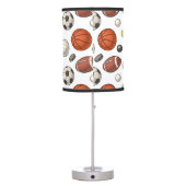 Sports Equipment Pattern Table Lamp (Back)