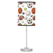 Sports Equipment Pattern Table Lamp (Front)
