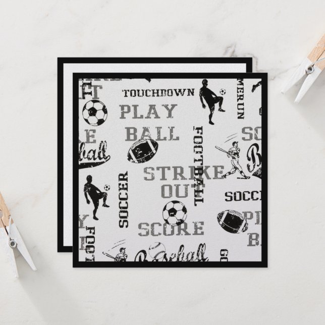 Sports Extravaganza 1 Card (Front/Back In Situ)