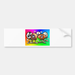 Sports Fan Bumper Sticker