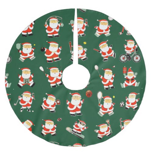 Sports Fan Christmas Brushed Polyester Tree Skirt
