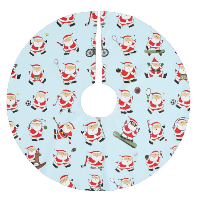 Sports Fan Christmas Brushed Polyester Tree Skirt (Front)