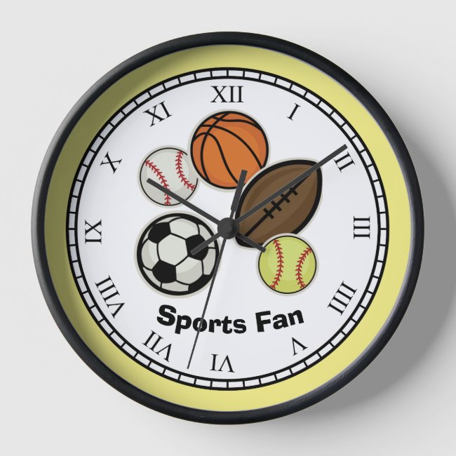 Sports Fan Clock