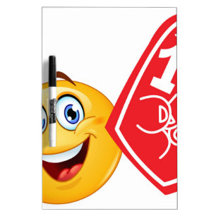 sports fan emoji dry erase board