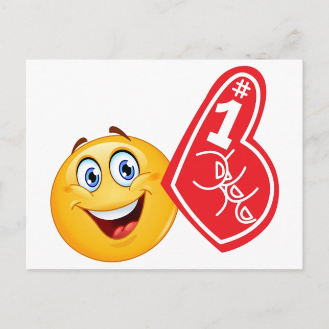 sports fan emoji postcard (Front)