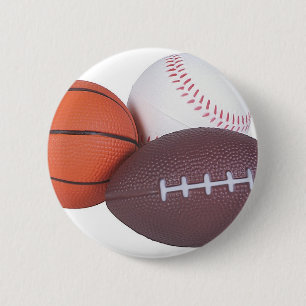 Sports Fan Gifts Basketball Baseball Football Pinback Button
