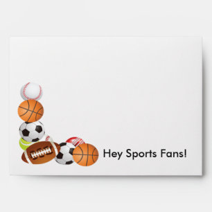SPORTS FAN INVITATION ENVELOPE
