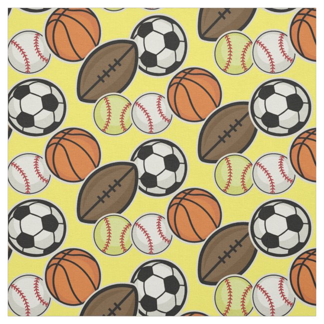 Sports Fan Pattern Fabric