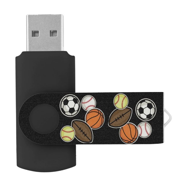 Sports Fan Pattern USB Flash Drive