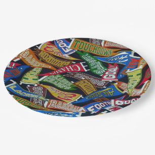 Sports Fan Pennant Pattern Plates