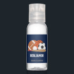 Sports Fan Personalized Hand Sanitizer<br><div class="desc">Fun personalized sports themed design perfect for back to school,  for sports teams,  and for any sports fan.</div>