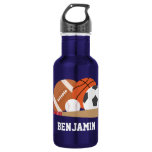 Sports Fan Personalized Stainless Steel Water Bottle Sports Fan Personalized Stainless Steel Water Bottle