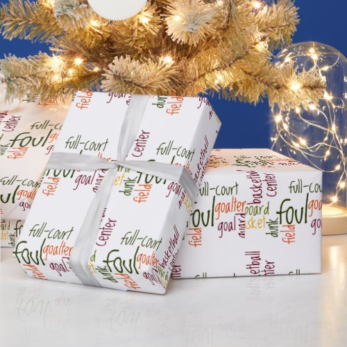 Sports Fanatics lovely Basketball games Wrapping Wrapping Paper