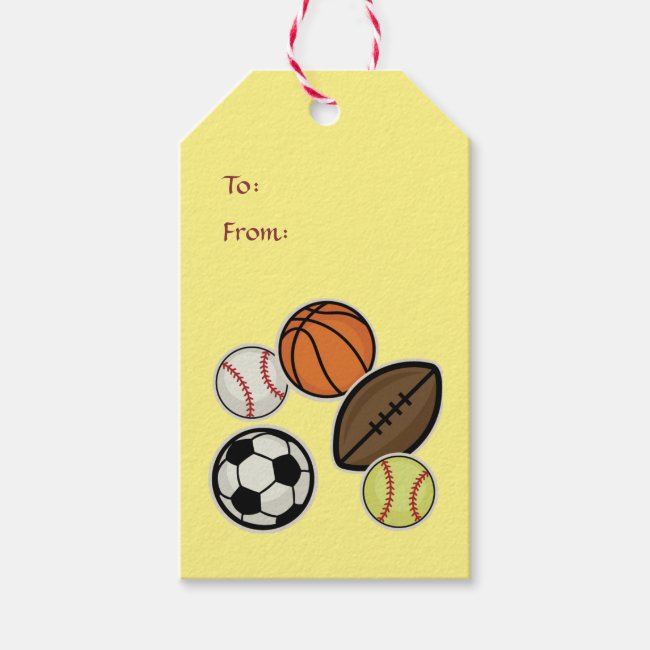 Sports Fans Gift Tags