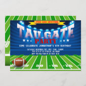 Sports Football Birthday Party Card (Front/Back)