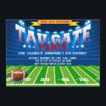Sports Football Birthday Party Card<br><div class="desc">Tailgate party</div>