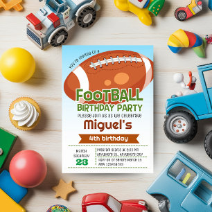 Sports Football Birthday Party Invitation