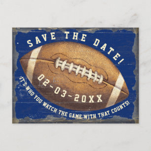 Sports Football Game Night Save Date Invitation Postcard