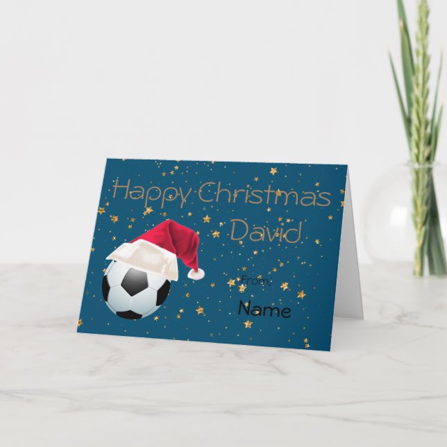 Sports Football Holiday Christmas Personalized (Front)