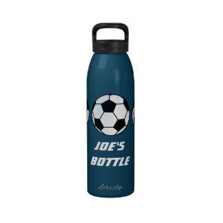 Sports Football On Your Customizable Water Bottle