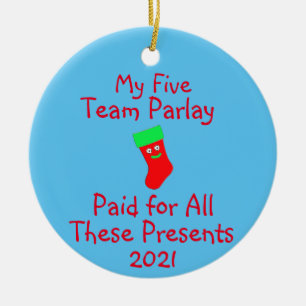 Sports Gambling Ceramic Ornament