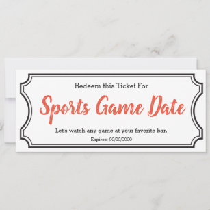 Anniversary Baseball Ticket Gift Voucher