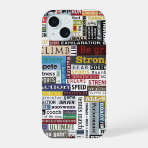 Sports Game Running Soccer Basketball Motivation iPhone 15 Case