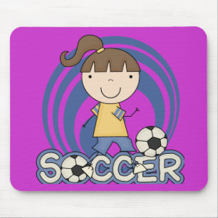 Sports Girl - Soccer T-shirts and Gifts Mouse Pad