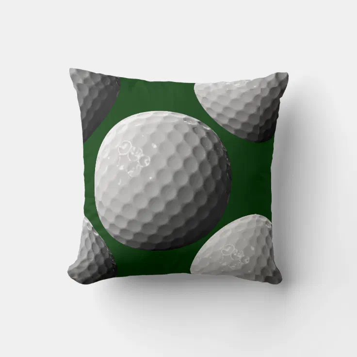 sports golf balls throw pillow Zazzle