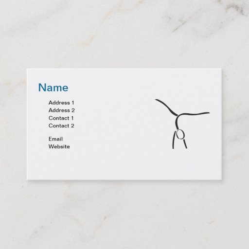 Customizable Sports - Gymnastics - Business Business Card Templates