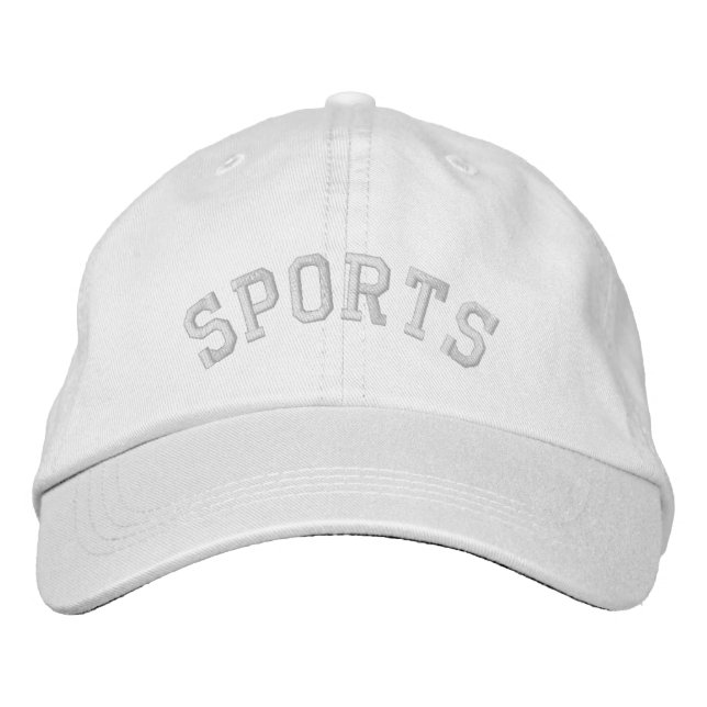 Sports Hat, Ironic Embroidered Sports Fan Hat (Front)