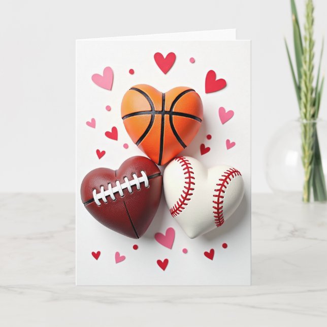 Sports Hearts Love Card (Front)