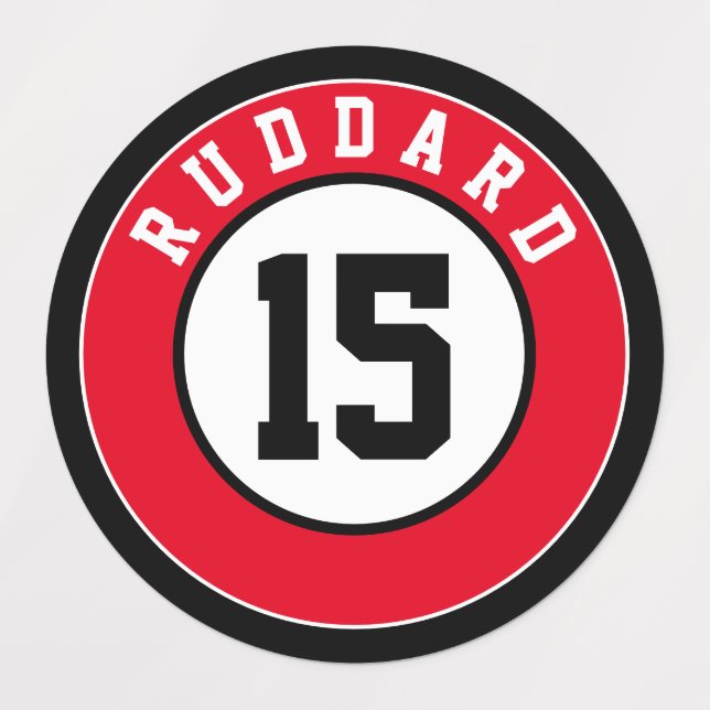 Sports Helmet Label (Design 1)