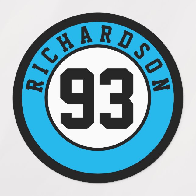 Sports Helmet Label (Design 2)