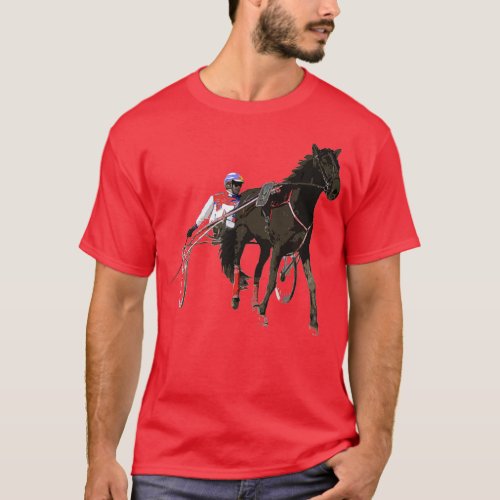 Sports Horse Race Harness Racing T_shirt T_Shirt