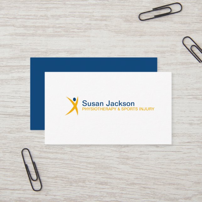 Sports Injury Business Card (Front/Back In Situ)