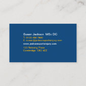 Sports Injury Business Card (Back)
