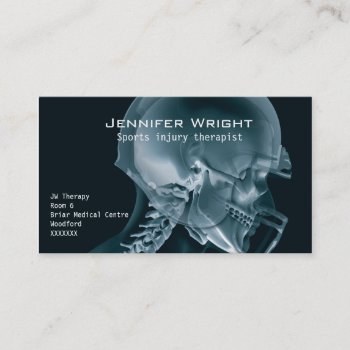Sports Injury Therapist Business Card by CHACKSTER at Zazzle
