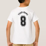 Sports Jersey 8 Number T-Shirt Sports Jersey 8 Number T-Shirt