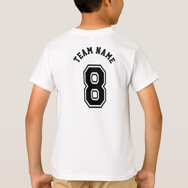 Sports Jersey 8 Number T-Shirt (Back)