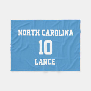 Sports Jersey Customized Celestial Blue Fleece Blanket