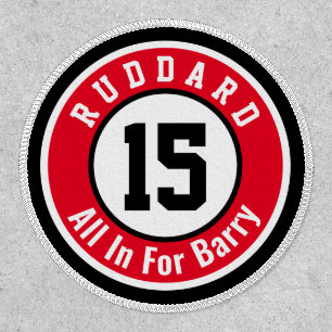 Sports Jersey Memorial Name and Number Patch