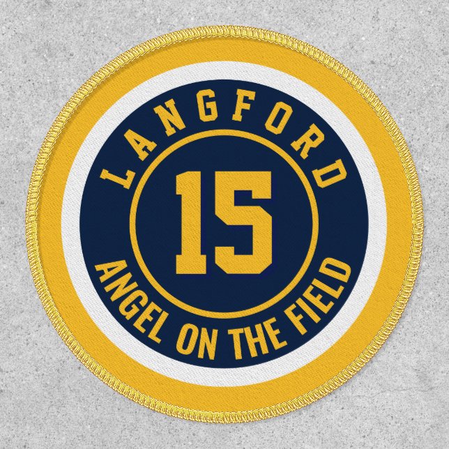 Sports Jersey Memorial Name and Number Patch (Front)