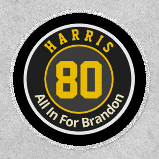 Sports Jersey Memorial Name and Number  Patch