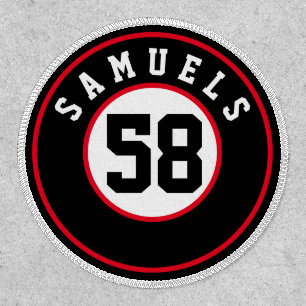 Sports Jersey Memorial Name and Number Patch