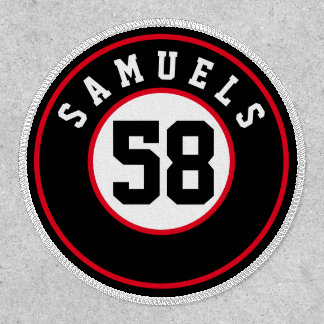 Sports Jersey Memorial Name and Number  Patch
